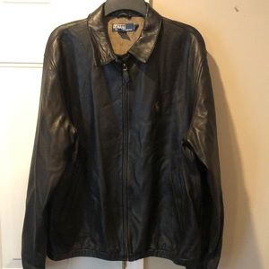 Polo men’s leather coat.